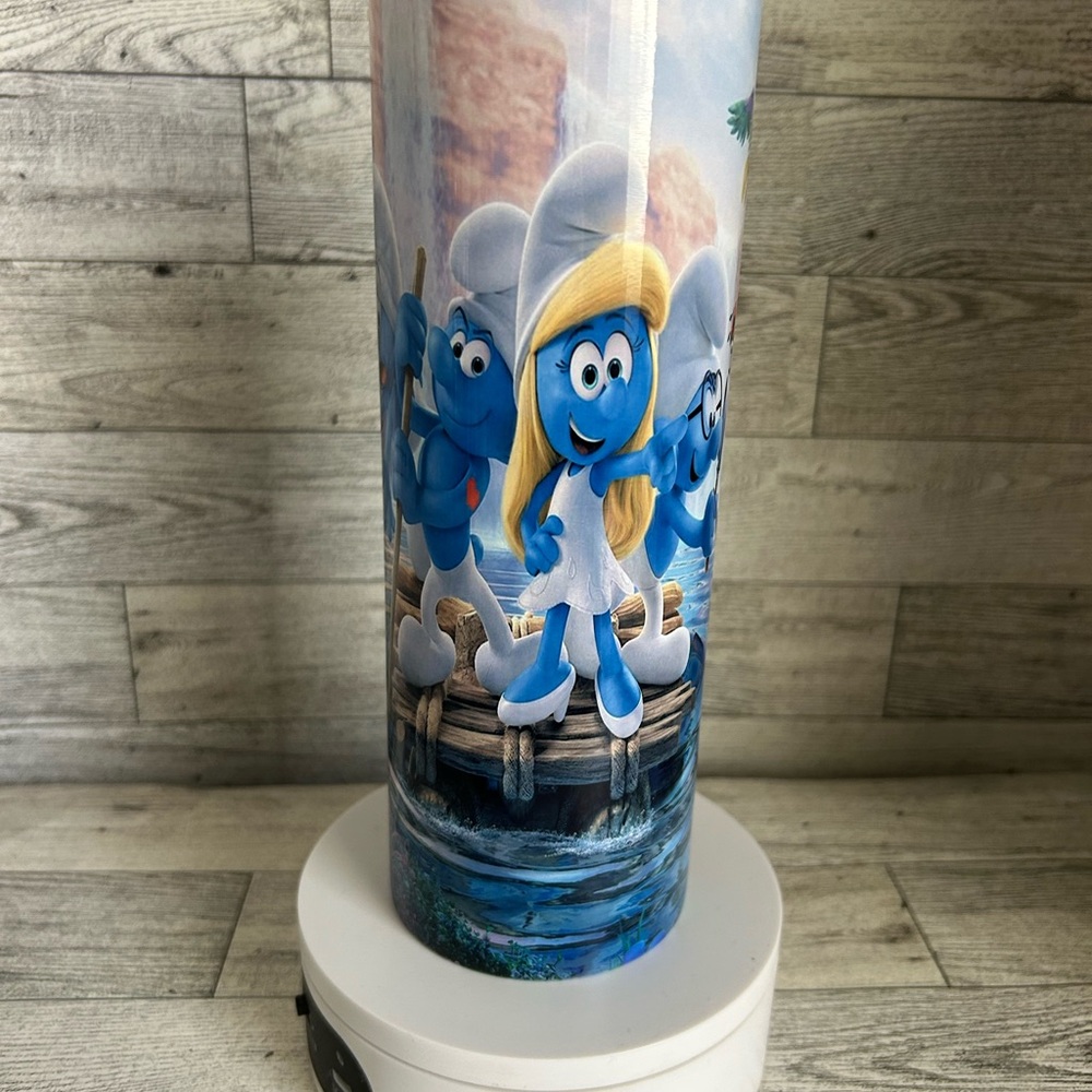 Smurfs Themed Blue and White Drinkware